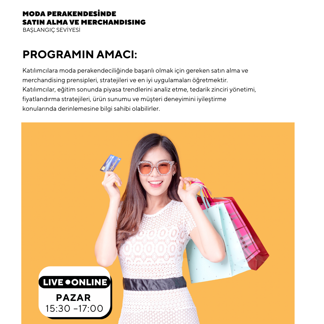 Moda Perakendesinde Satın Alma ve Merchandising ( Online)-Başlangıç Seviyesi