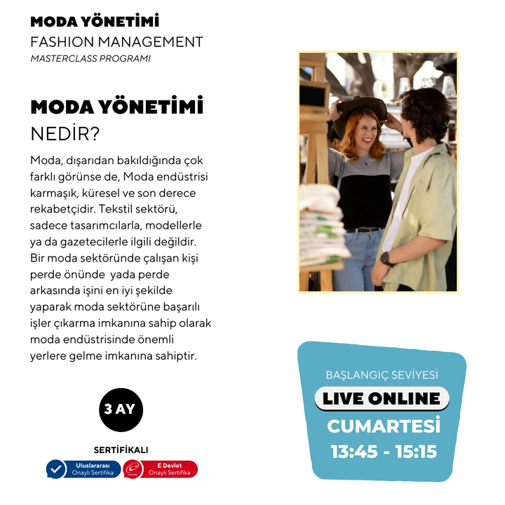 Moda Yönetimi Masterclass  (Online)