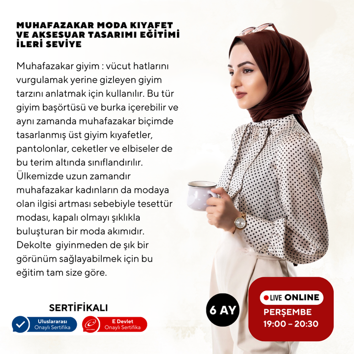 Muhafazakar Moda Kıyafet ve Aksesuar Tasarımı - İleri Seviye