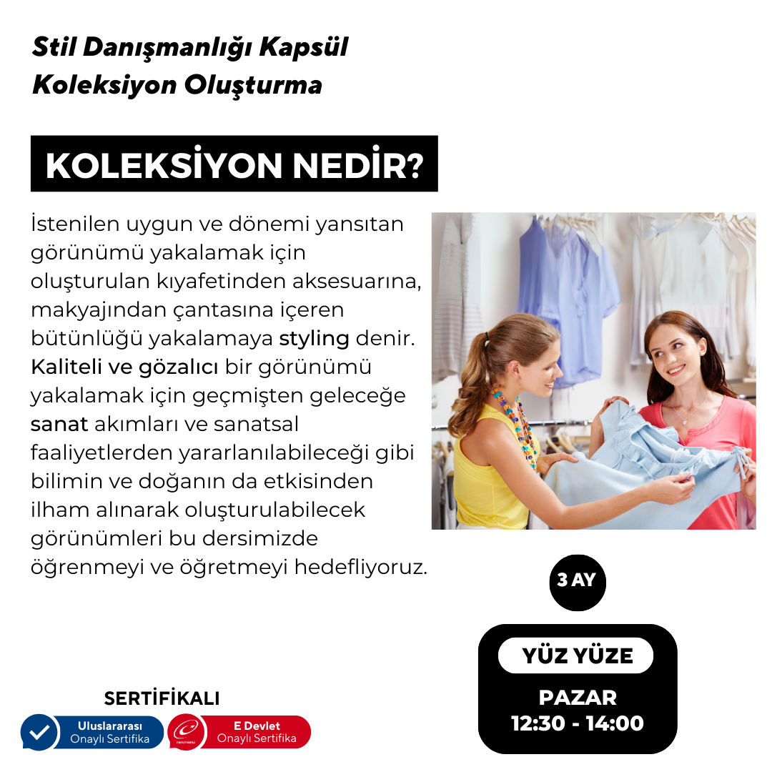 Stil Danışmanlığı ve Koleksiyon Oluşturma - Yüz Yüze