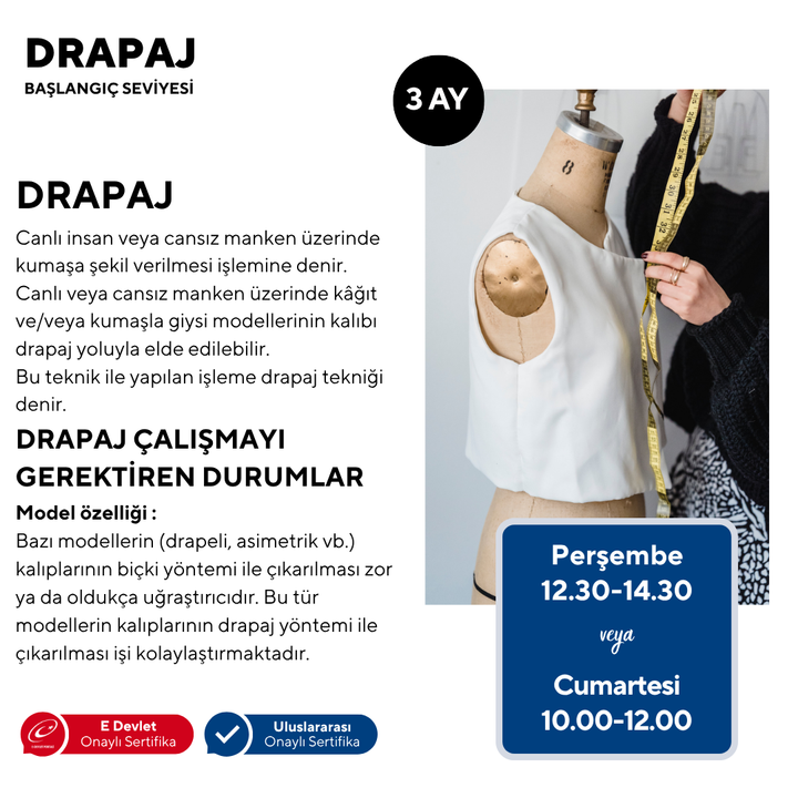 Drapaj (Başlangıç Seviyesi) - Yüz Yüze
