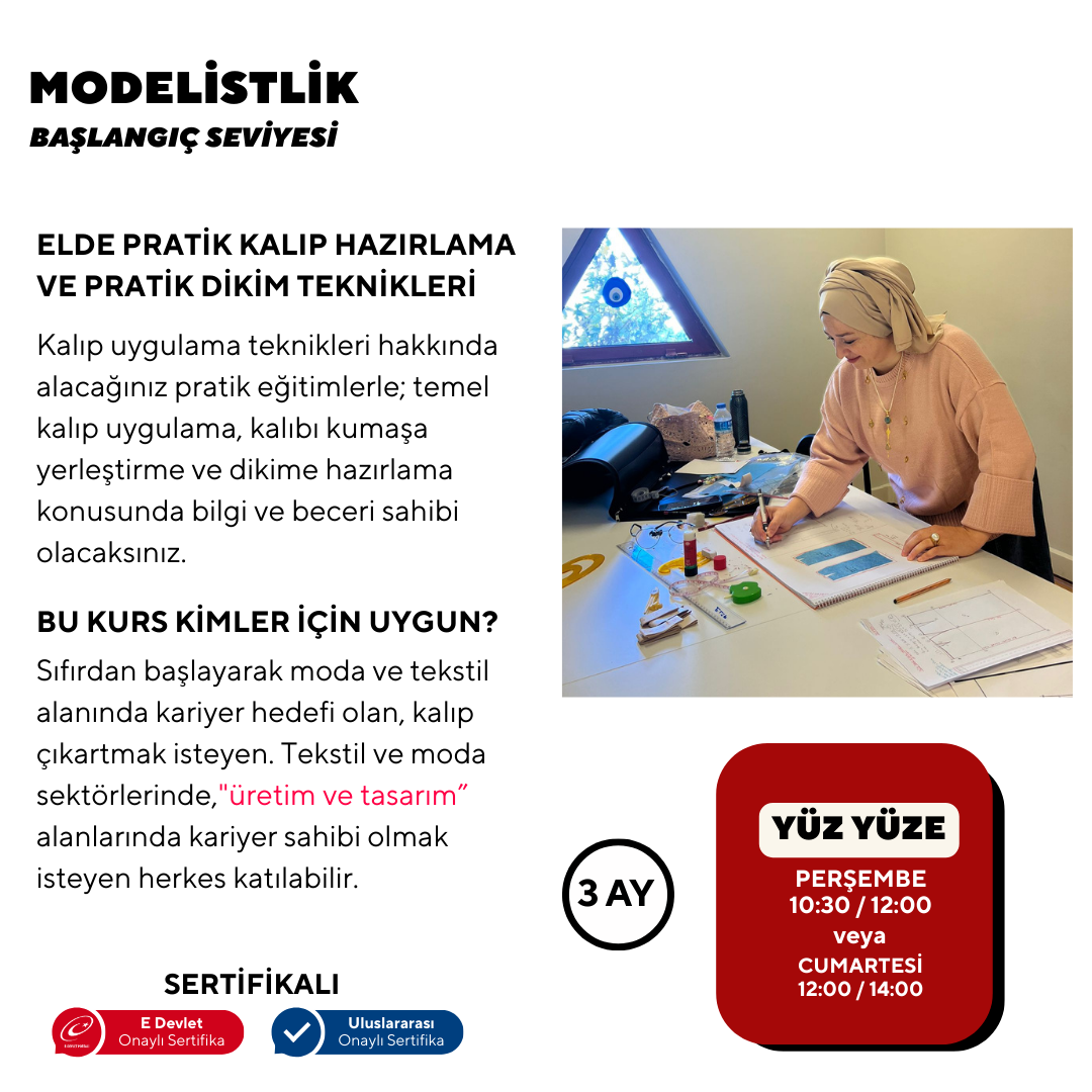 Modelistlik (Başlangıç Seviyesi) -Yüz Yüze