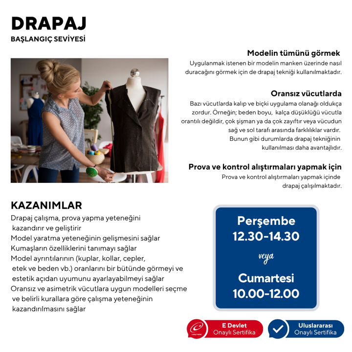 Drapaj (Başlangıç Seviyesi) - Yüz Yüze