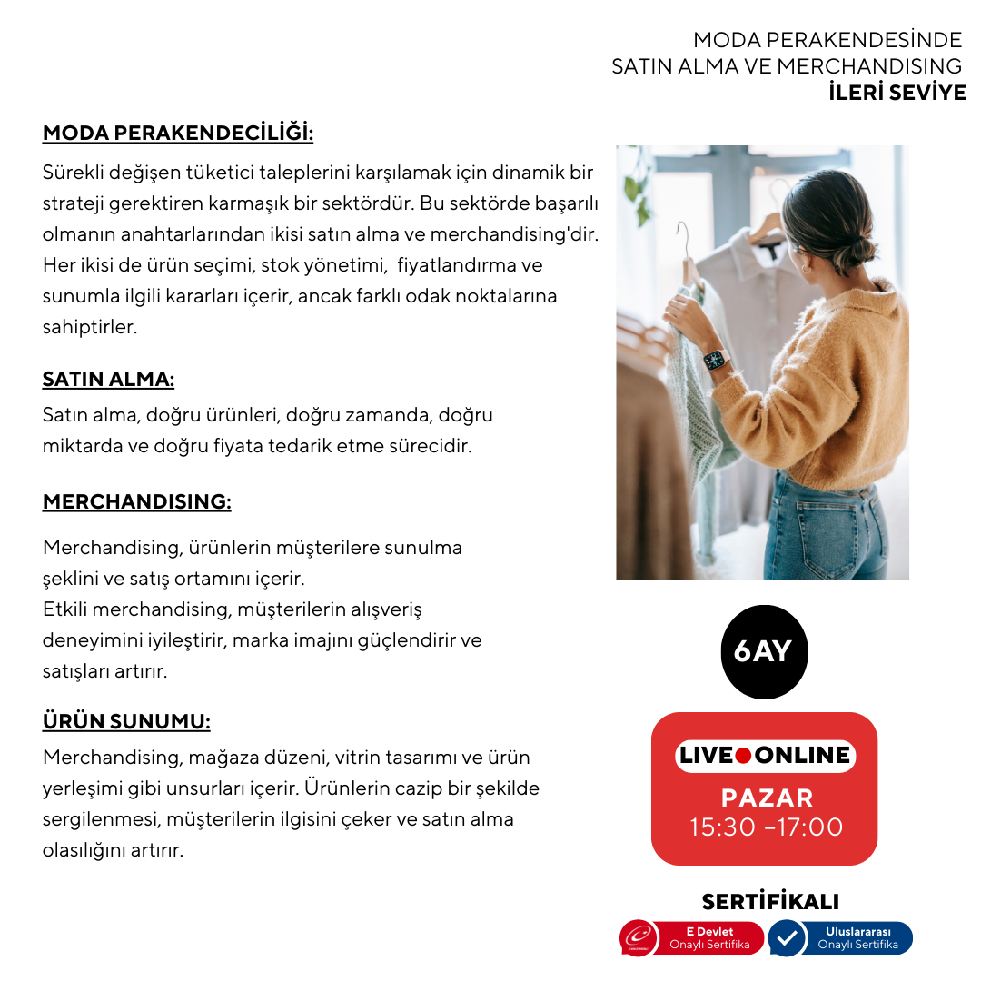 Moda Perakendesinde Satın Alma ve Merchandising ( Online)-İleri Seviye