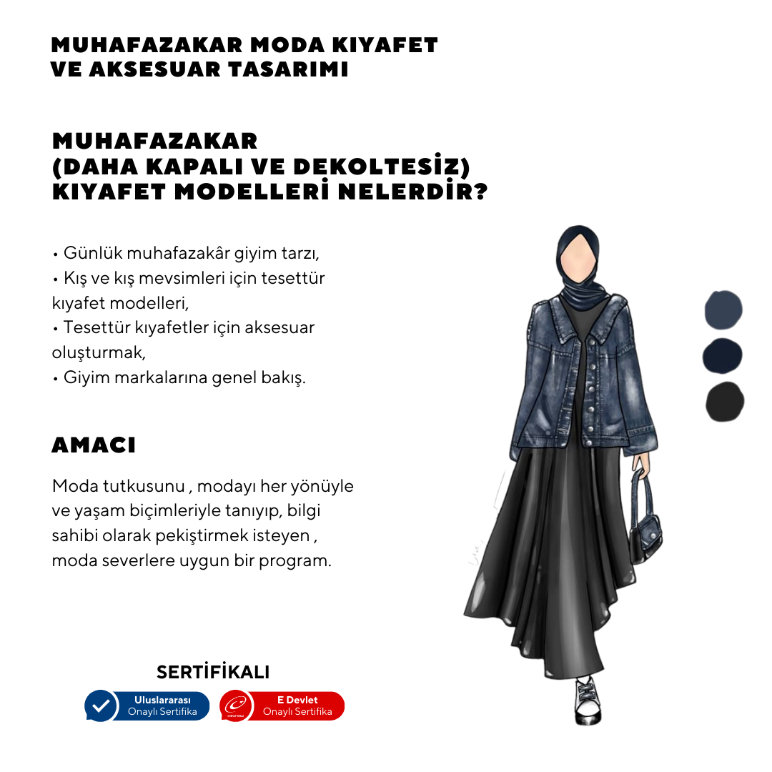 Muhafazakar Moda Kıyafet ve Aksesuar Tasarımı