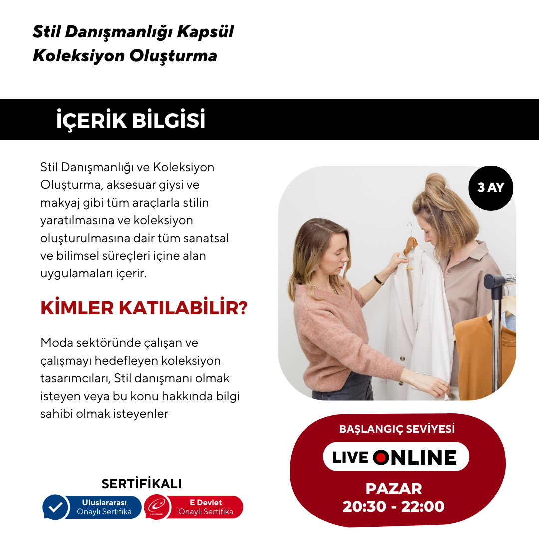 Stil Danışmanlığı ve Koleksiyon Oluşturma (Masterclass Programı)