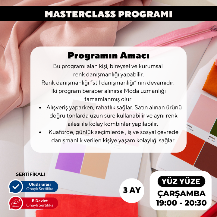 Moda'da Renk Analizi (Yüz Yüze)