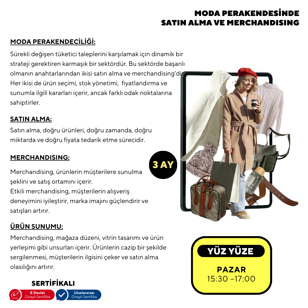 Moda Perakendesinde Satın Alma ve Merchandising ( Yüz Yüze)-Başlangıç Seviyesi