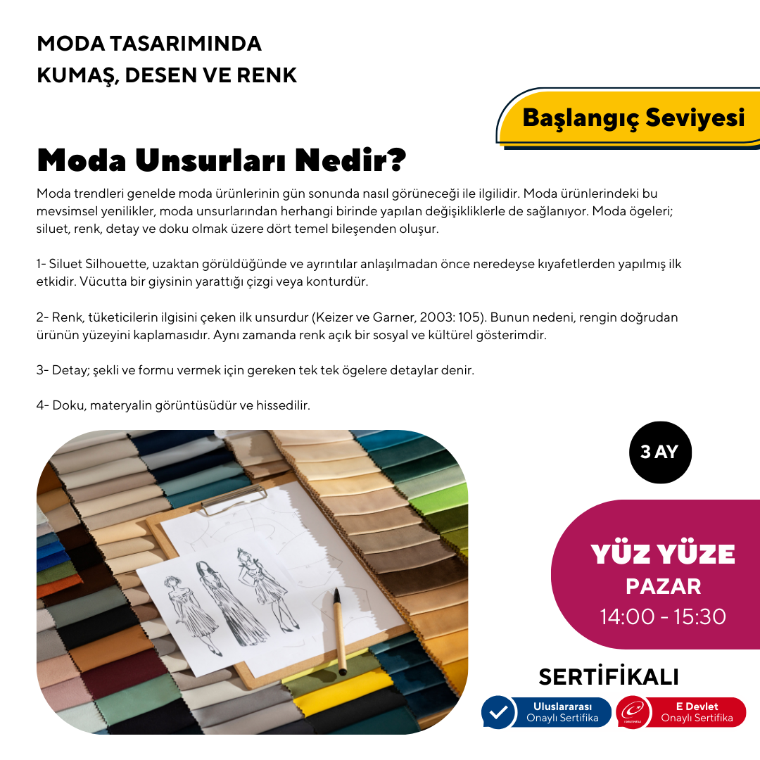 Moda Tasarımında Kumaş Desen ve Renk
