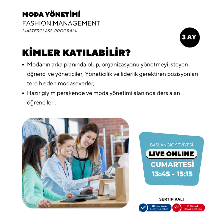 Moda Yönetimi Masterclass  (Online)