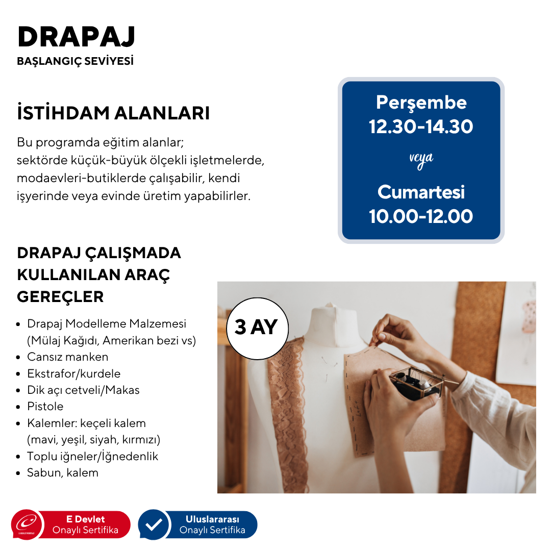 Drapaj (Başlangıç Seviyesi) - Yüz Yüze