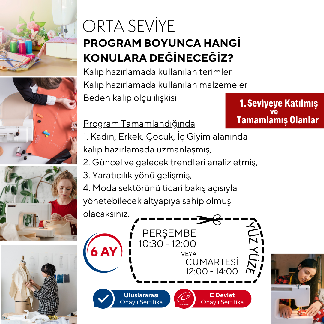 Modelistlik  (Orta Seviye) -Yüz Yüze
