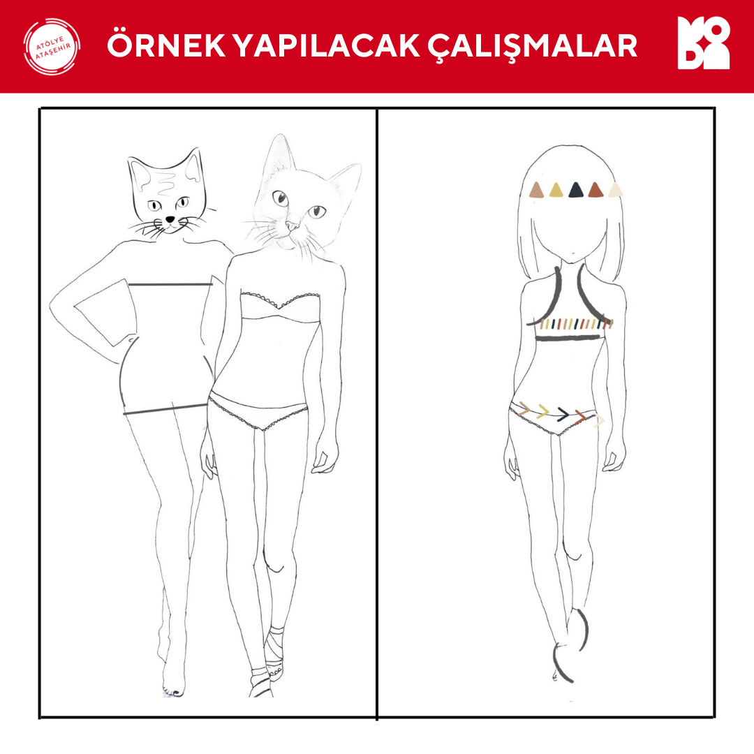8-11 Yaş Moda Tasarımı Çizim (Online)