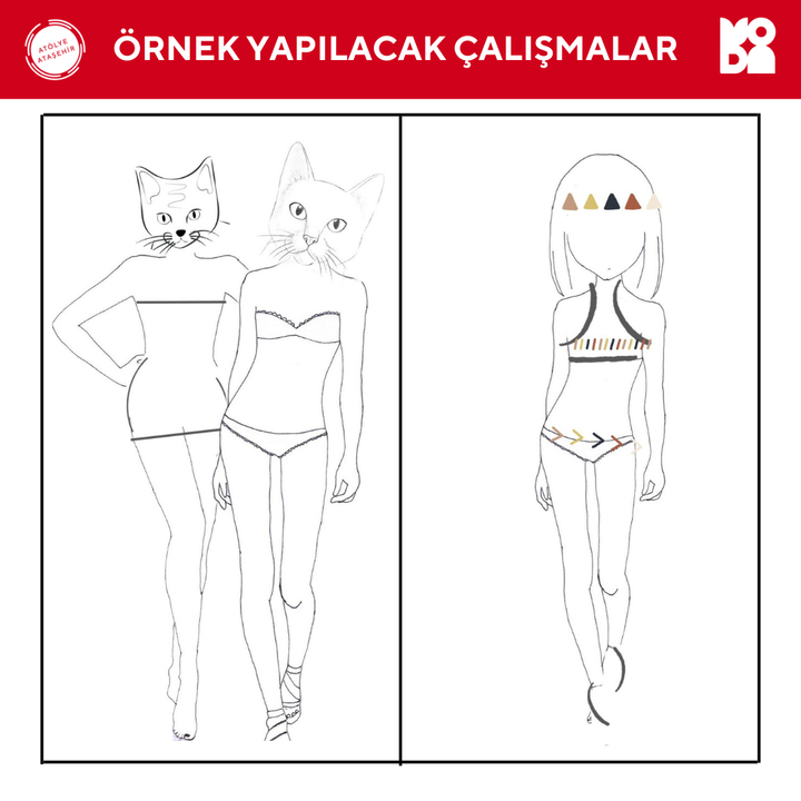 8-11 Yaş Moda Tasarımı Çizim (Yüz Yüze)