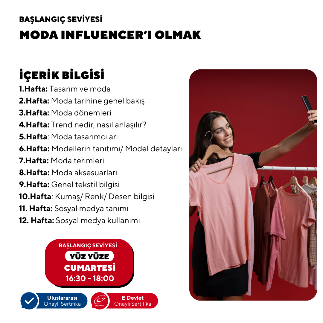 Moda Influencer'ı Olmak ( Yüz yüze)