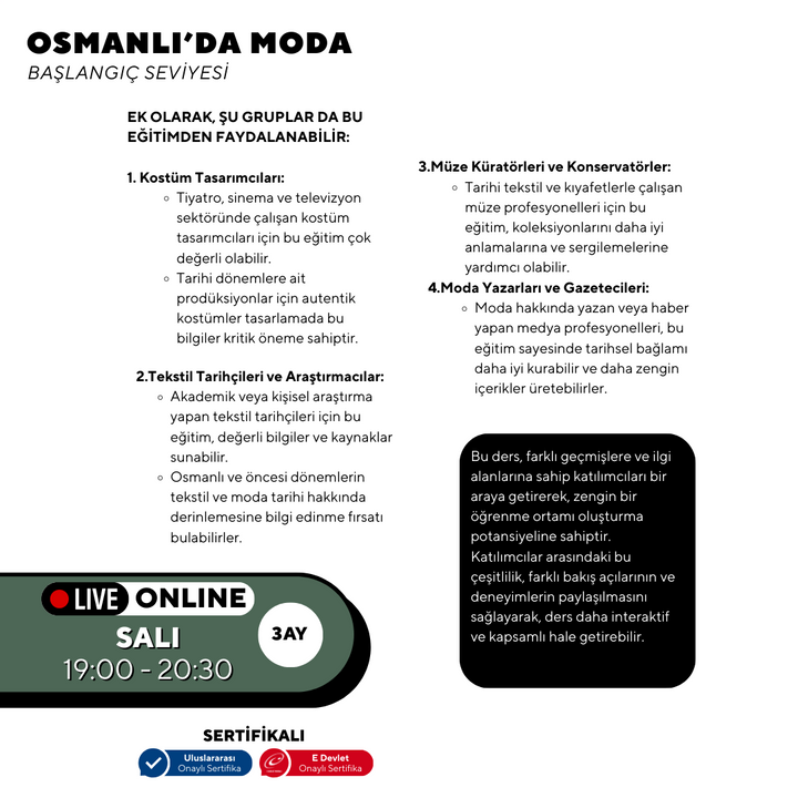 Osmanlı'da Moda - Online