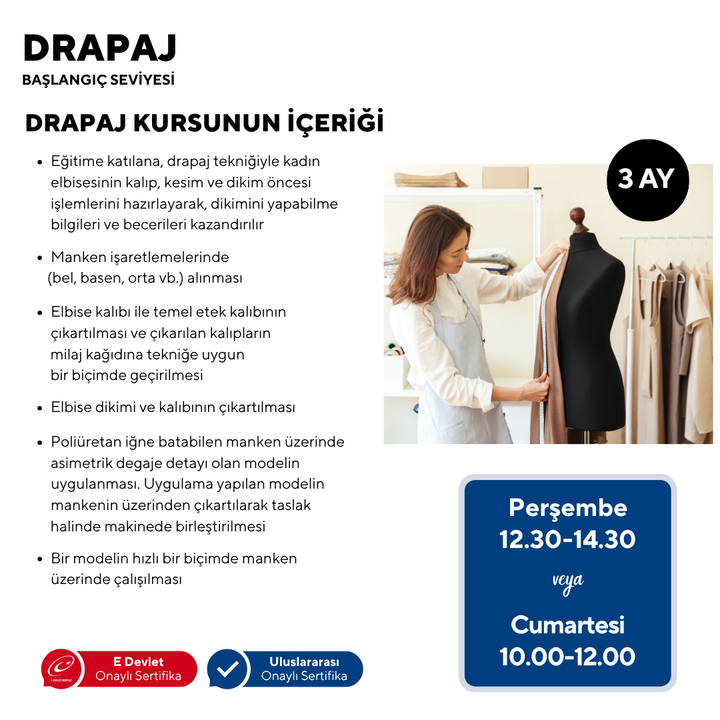 Drapaj (Başlangıç Seviyesi) - Yüz Yüze