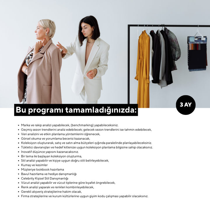 Stil Danışmanlığı ve Koleksiyon Oluşturma (Masterclass Programı)