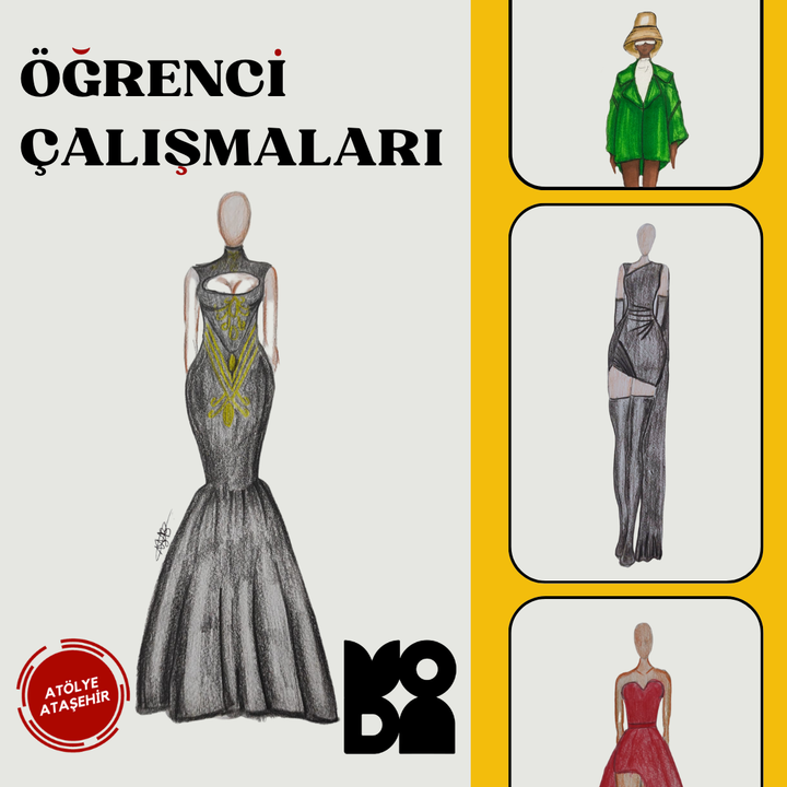 Moda (11-15 Yaş'a Özel)-Kıyafet Tasarım,Aksesuar,Temel Kalıp ( Online)