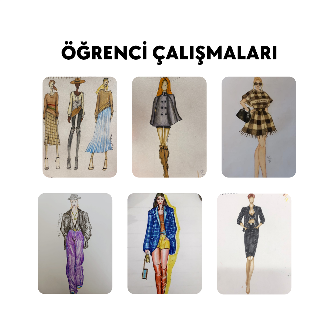 Moda Tasarım Çizim -Yüz Yüze