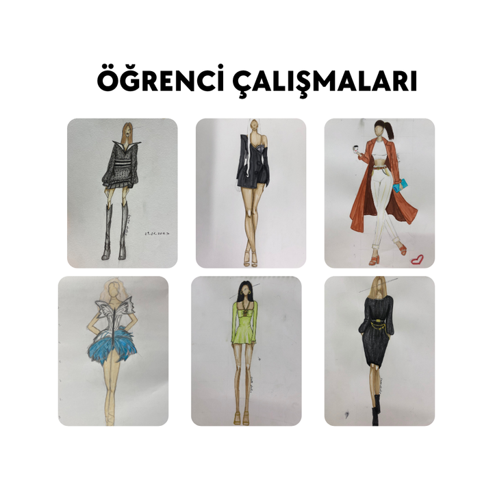 Moda Tasarım Çizim -Yüz Yüze