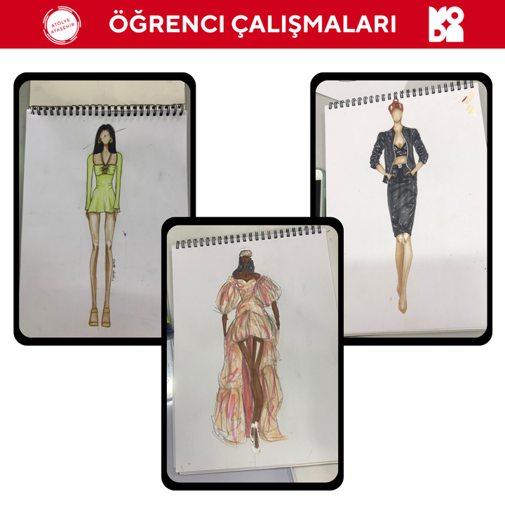 8-11 Yaş Moda Tasarımı Çizim (Online)