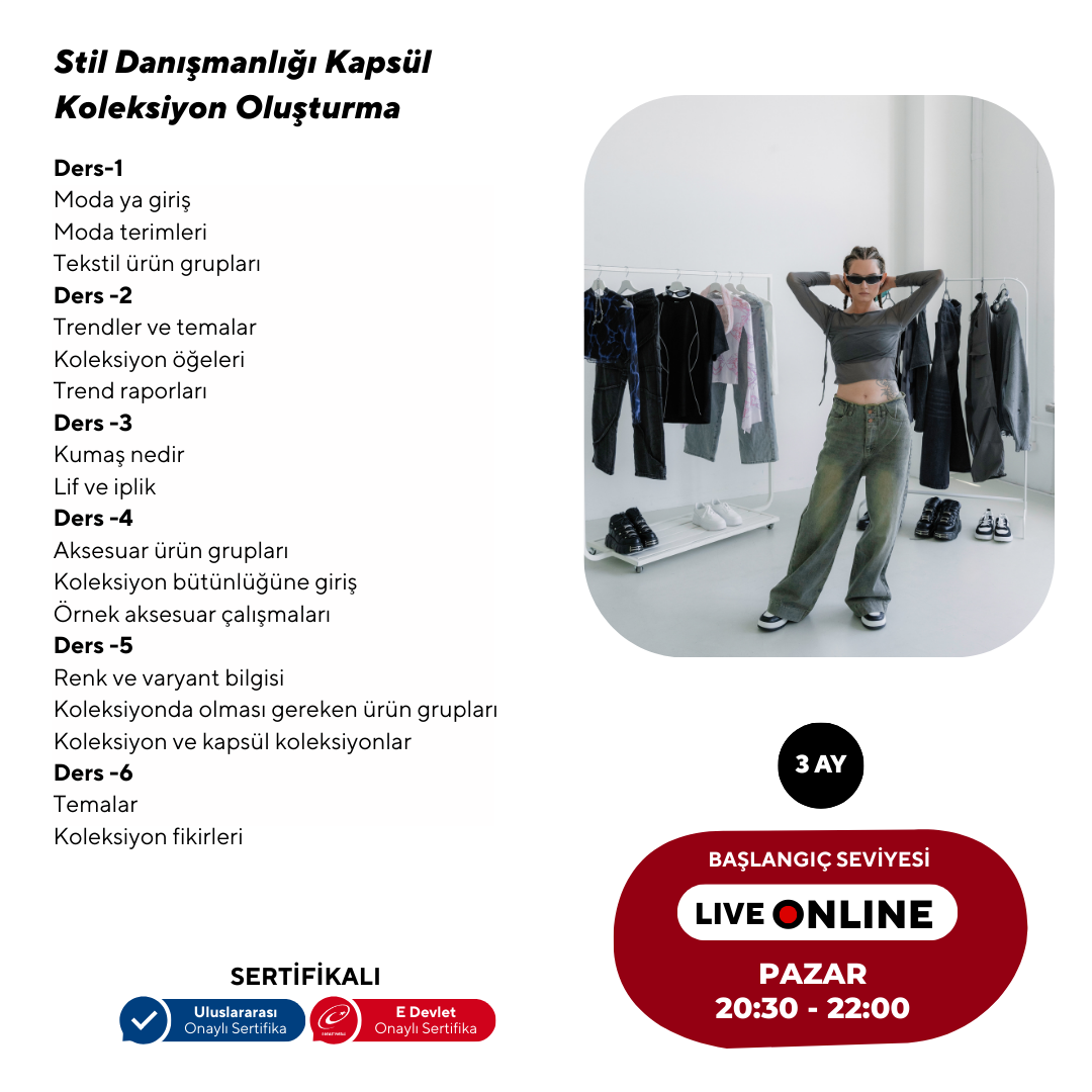 Stil Danışmanlığı ve Koleksiyon Oluşturma (Masterclass Programı)