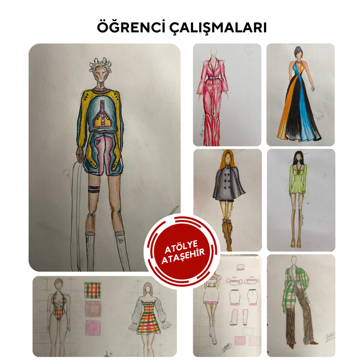 Moda Tasarım ve Çizim Dersleri-İleri Seviye (Online)