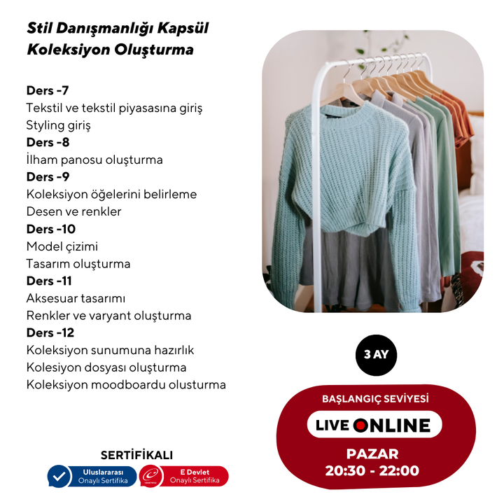 Stil Danışmanlığı ve Koleksiyon Oluşturma (Masterclass Programı)