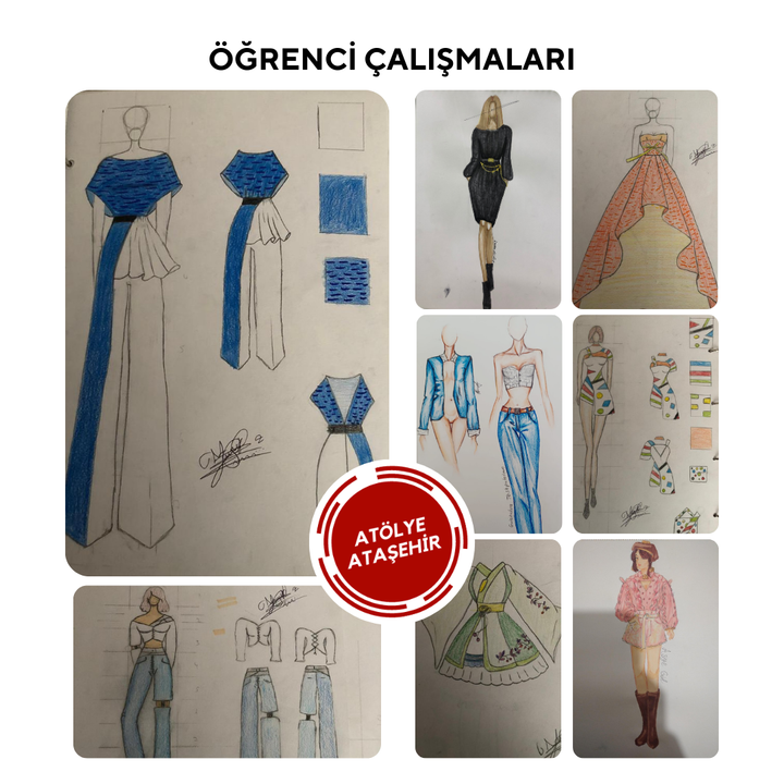 Moda Tasarım ve Çizim Dersleri-Orta Seviye (Online)