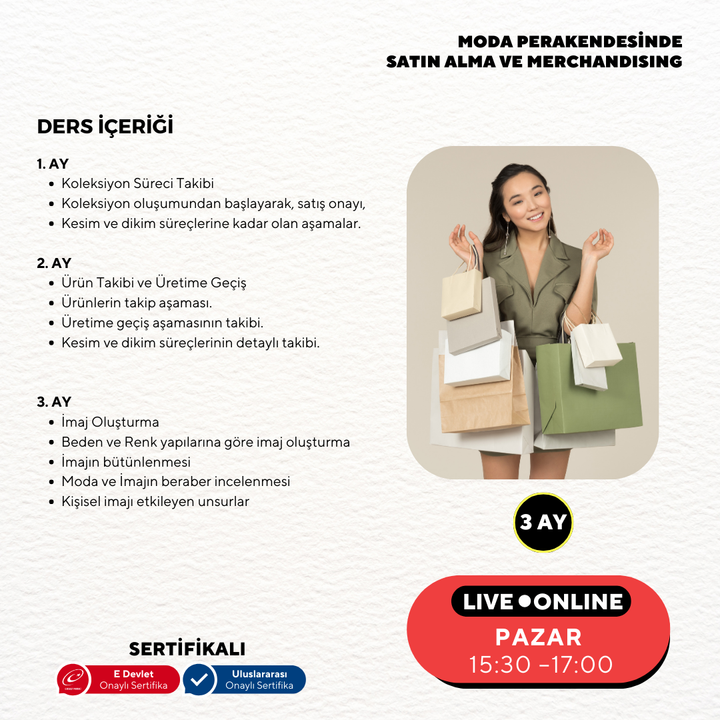Moda Perakendesinde Satın Alma ve Merchandising ( Online)-Başlangıç Seviyesi